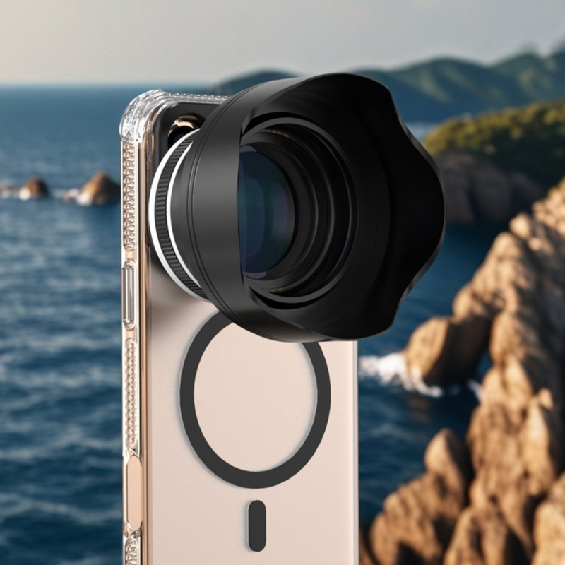 Teleconveror pentru telefon cu mărire 3.0x pentru portrete; focală medie pentru fotografii cu fundal estompat; compatibil cu Apple, Huawei, Samsung, vivo/Xiaomi.