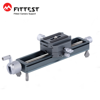 FITTEST Şină Macro PTZ pentru fotografiere pe birou, portabilă, cu alunecare fină