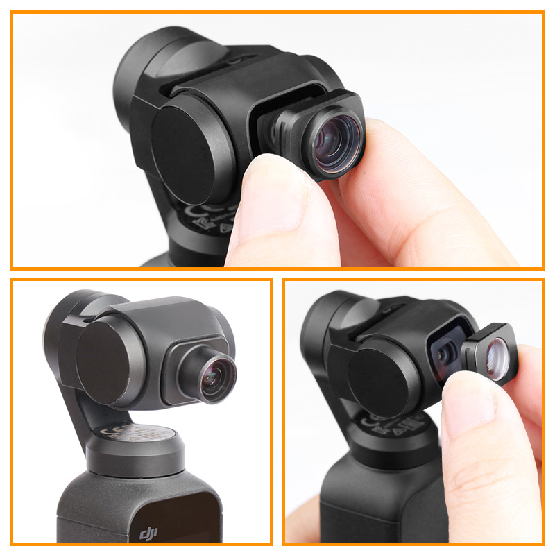 Vanjski set leća za Osmo Pocket – širokokutni, makro, fisheye; marka pholes; modeli 8259, 8263, 8260
