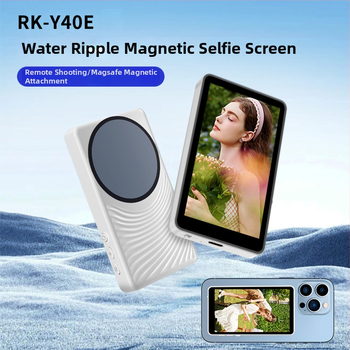 Bezdrôtové magnetické zariadenie pre zrkadlový selfie displej s živým vysielaním, model Y40E, kompatibilné s Apple a Android