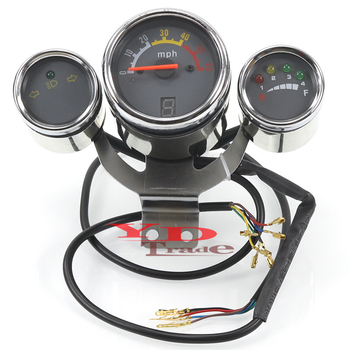 ATV instrument ploča s odometrom, brzinomjerom, indikatorom stupnja prijenosa, indikatorom daljinskog/bliznjeg svjetla i indikatorom upravljanja – Kompatibilno s ATV 110-250
