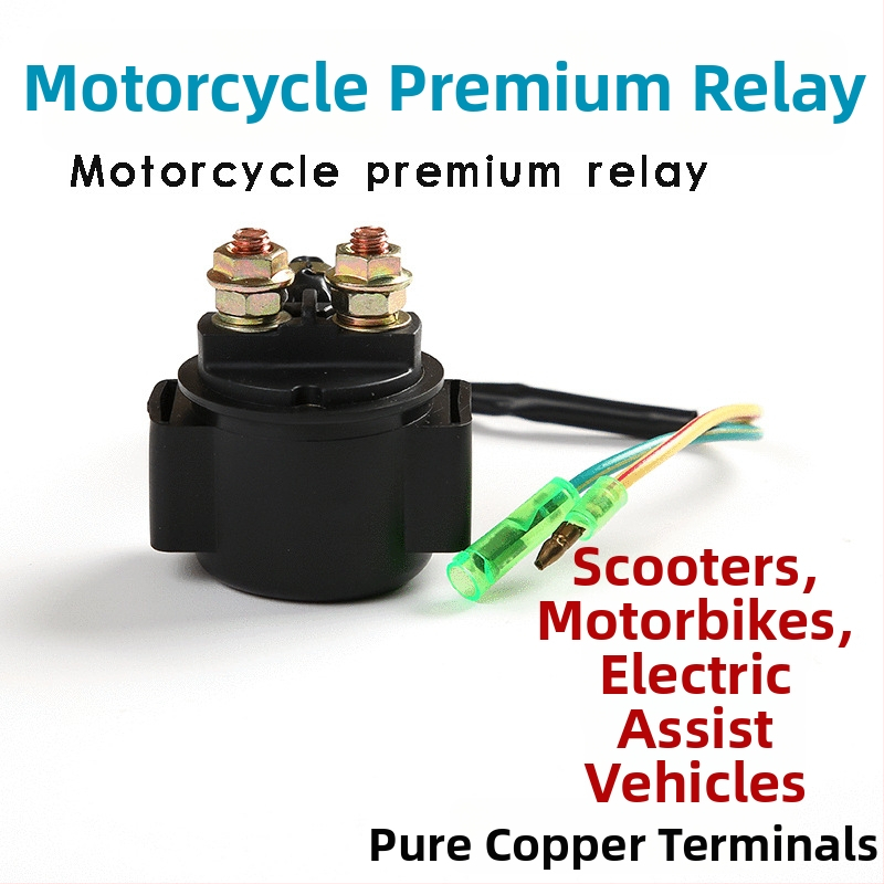 Počiatočné relé pre motocykel a skúter – 12V, Značka MD, Model M