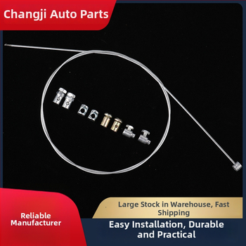 Deväťdielna súprava káblov na motocykel: brzdový kábel, spojkový kábel, plynový kábel, predný brzdový kábel, kábel tachometra