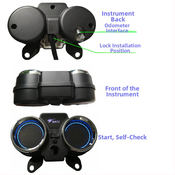 CM150 digitálny LCD prístrojový panel pre 250cc Prince motocykel WH125-19 — Tiansheng, telo ABS/PP/PMMA, presnosť 1%, hmotnosť 1,5 kg