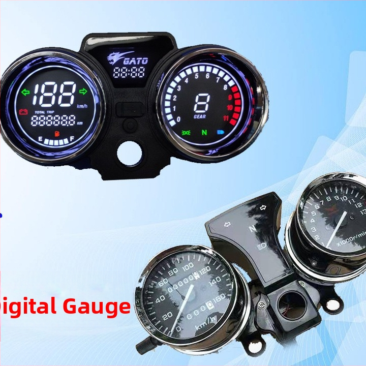 CM150 digitálny LCD prístrojový panel pre 250cc Prince motocykel WH125-19 — Tiansheng, telo ABS/PP/PMMA, presnosť 1%, hmotnosť 1,5 kg