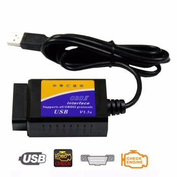 Elm327 USB V1.5 OBD2 Automobilski Dijagnostički Instrument