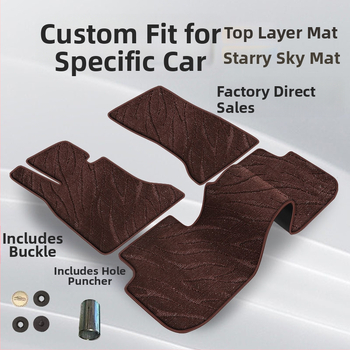 Automobilová podložka na podlahu — vodotesná, odolná voči opotrebeniu, semišový materiál, kožená podložka na nohu, pre špeciálne auto