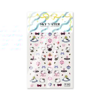 Наклейки за маникюр с Kitty/Hello Kitty мотиви, Planet Messenger модел, Bowknot и сърца, Инс стил, пълен комплект