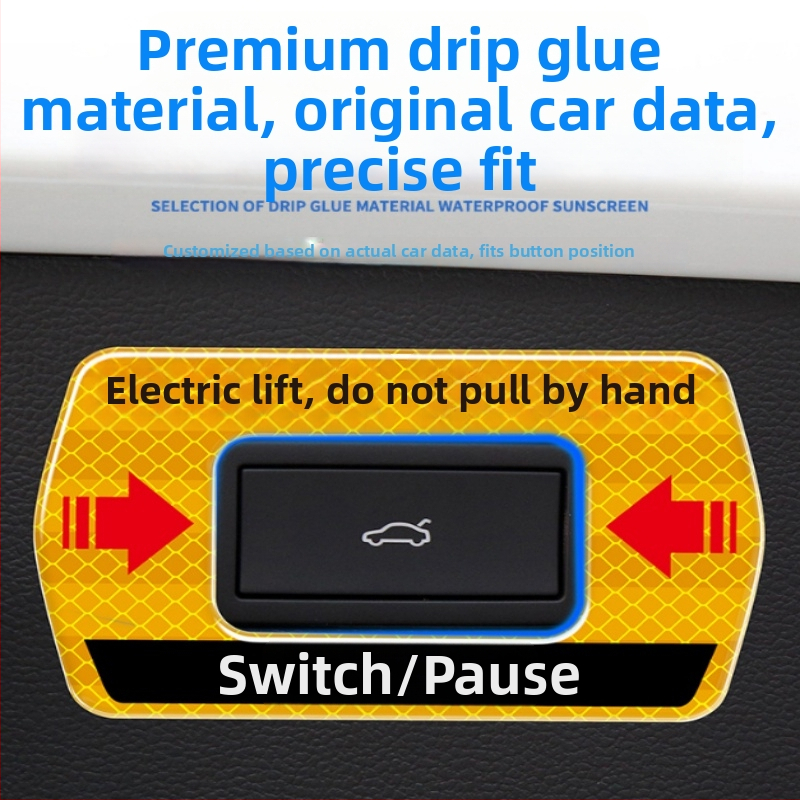 Nálepky s upozornením na zadné dvere pre VW Taos, reflexný vnútorný dekor, kompatibilné so 24 modelmi, značka Gana, CCD senzor