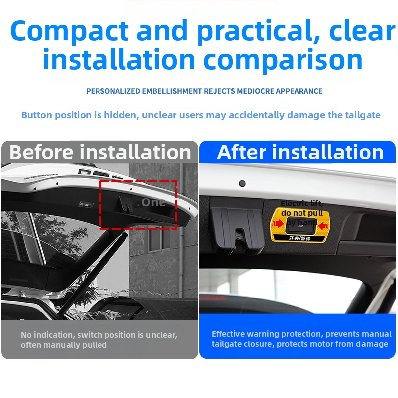 Nálepky s upozornením na zadné dvere pre VW Taos, reflexný vnútorný dekor, kompatibilné so 24 modelmi, značka Gana, CCD senzor