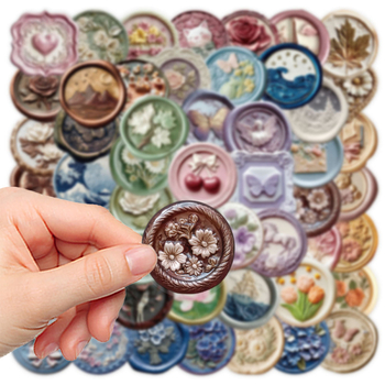 Autocolante PET – SLP231, Chen Shuo, adeziv, imprimare, stil retro