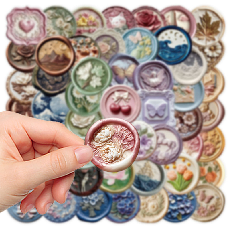 Autocolante PET – SLP231, Chen Shuo, adeziv, imprimare, stil retro