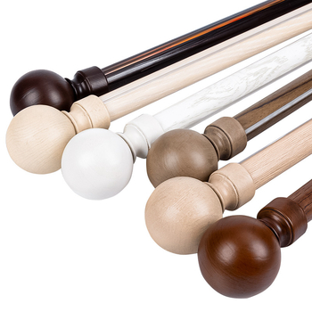 Laka римска пръчка за завеси с дървесен модел, алуминиева сплав, модерен минималистичен стил, персонализируема