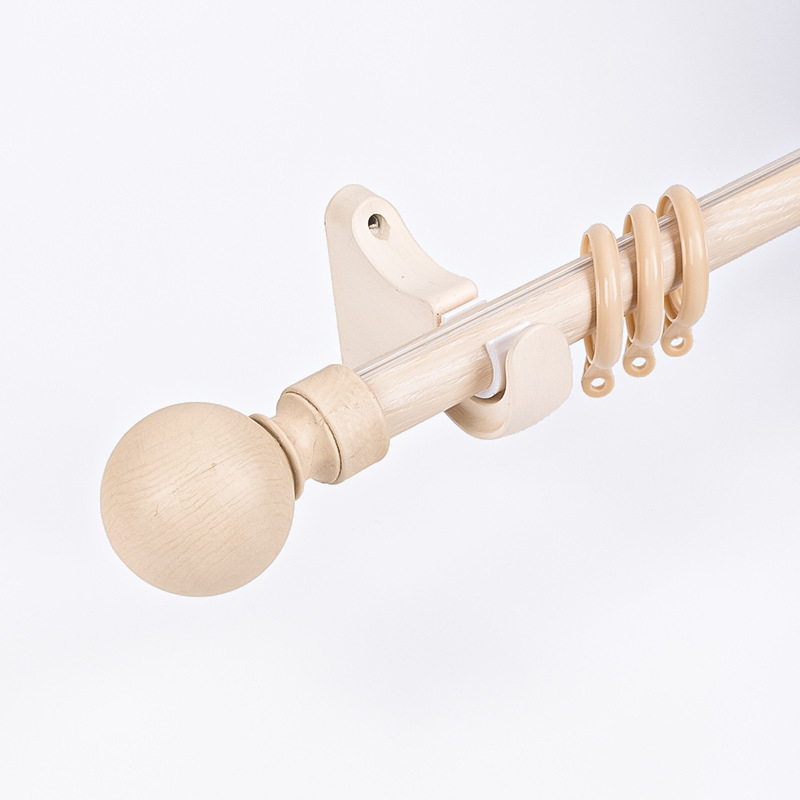 Laka римска пръчка за завеси с дървесен модел, алуминиева сплав, модерен минималистичен стил, персонализируема