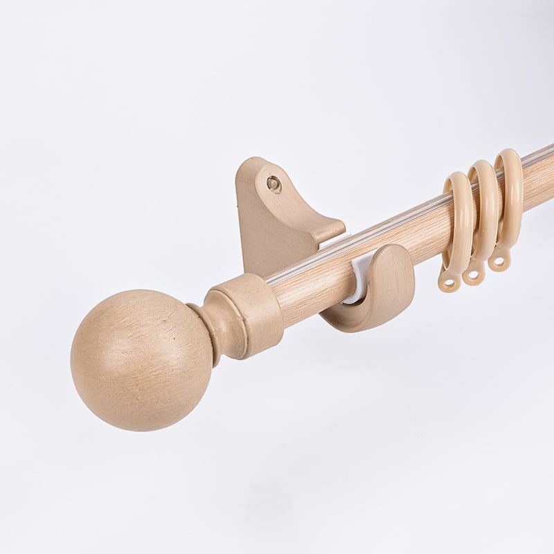 Laka римска пръчка за завеси с дървесен модел, алуминиева сплав, модерен минималистичен стил, персонализируема