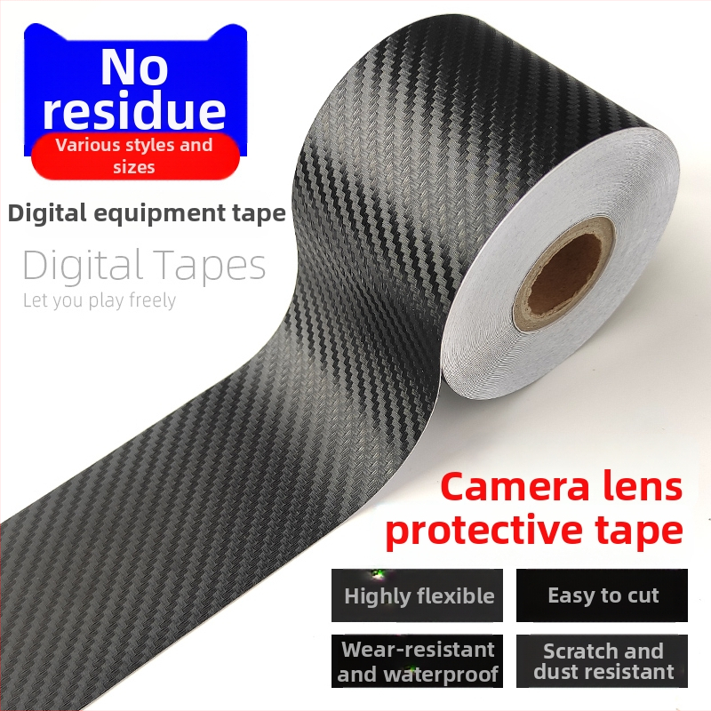 Chrániaca nálepka pre objektív a statív DSLR s karbónovou páskou