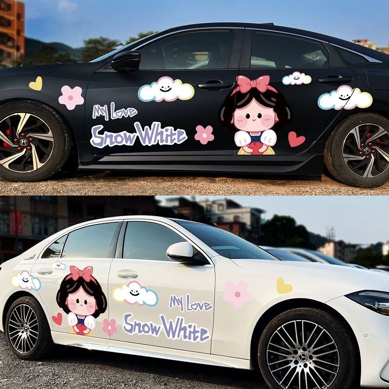 Εξατομικευμένα αυτοκόλλητα αυτοκινήτου, αδιάβροχα, UV-ανθεκτικά, προστασία από γρατσουνιές, γλυκό latte art — από Bianmei Strength Factory