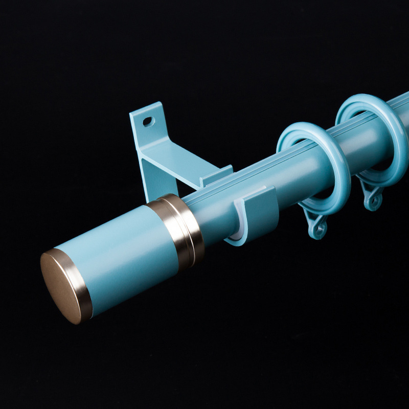 WGJSL Șină pentru perdele, aliaj de aluminiu, accesorii cu role, pentru toate tipurile de perdele