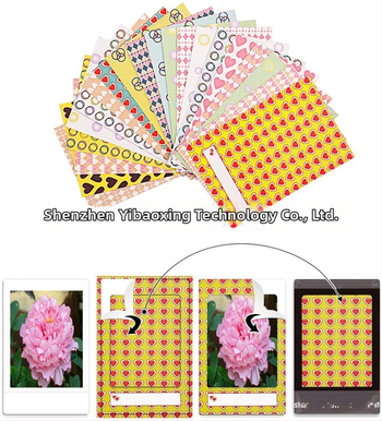 Polaroid Mini12/11/9/8 univerzálny set príslušenstva – 4 v 1: rám na fotografie, samolepky na fotografie, čistiaca handrička (2019)