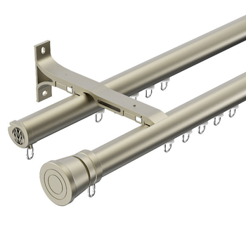 Rimska šipka od aluminijske legure s kliznom šinom za zavjese, integrirana šipka, bočno uMontirana, model JFL772-16