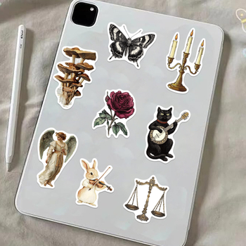 Naljepnice Painted Crow — retro grafiti umjetnost, sladak stil, ispisane naljepnice za DIY kućišta za telefone i prtljagu, samoljepljive