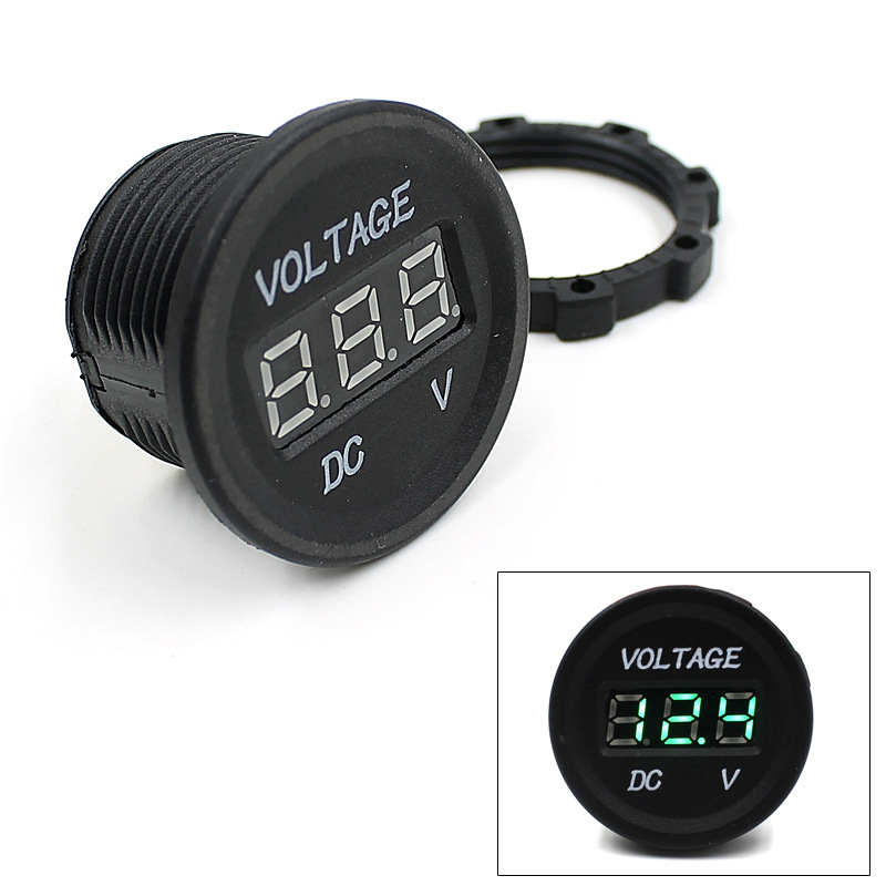 Automobilski voltmetar CS-016B, 0-30V, ABS kućište, digitalni zaslon, praćenje napona u realnom vremenu