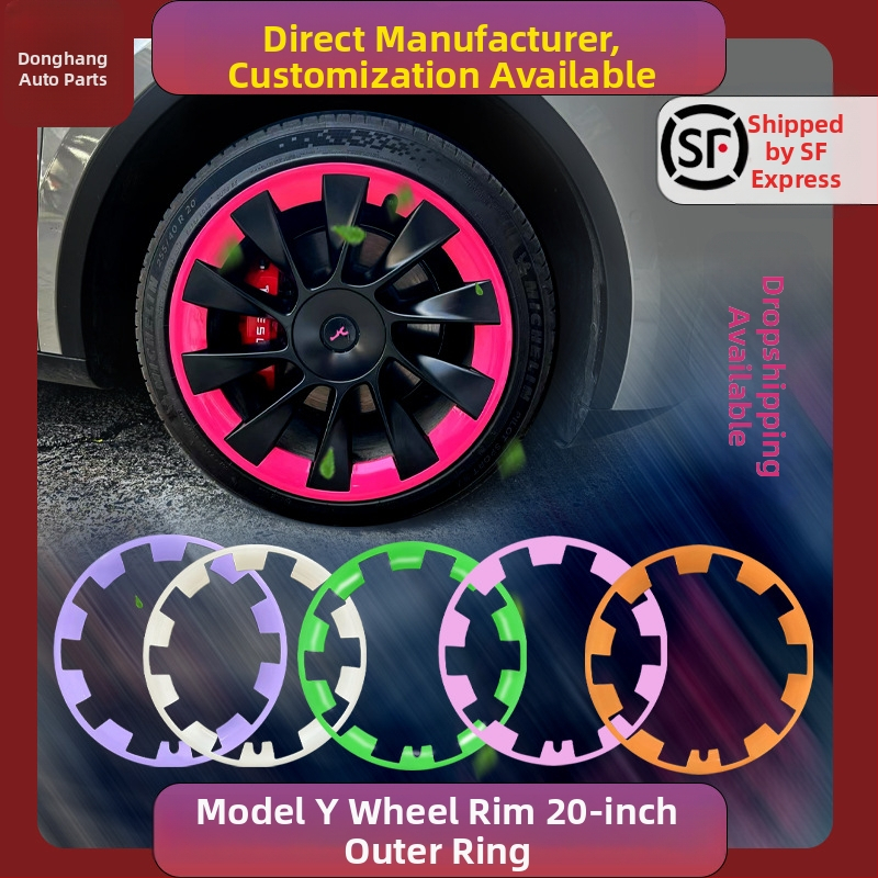 Krytky kolies pre Tesla Model Y, z plastu, značky Independent, kompatibilné s vozidlami Tesla