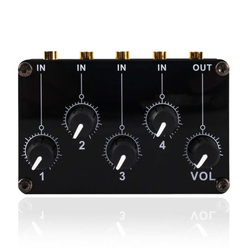 LARRIVEE Mixer stereo pasiv multifuncțional pentru microfoane și instrumente muzicale