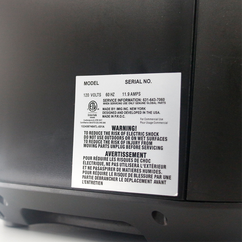 PET samoljepljiva naljepnica za električni kamin, otporna na visoke temperature, zaštita od opeklina, UL i CUL certificirano