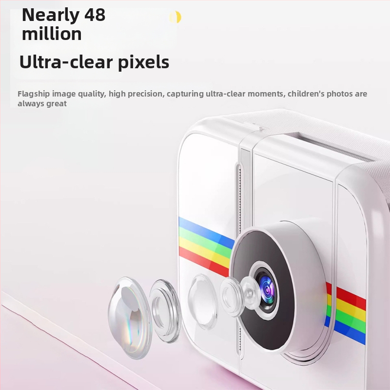 Polaroid štýlová detská kamera K23 – okamžitý tlač, 2,4" LCD, TF karta, nahrávanie videa, výdrž batérie 5-6 hodín