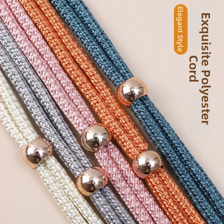 Perlové väzby na závesy s prackami, textilné doplnky na závesy, jednoduchý a moderný štýl