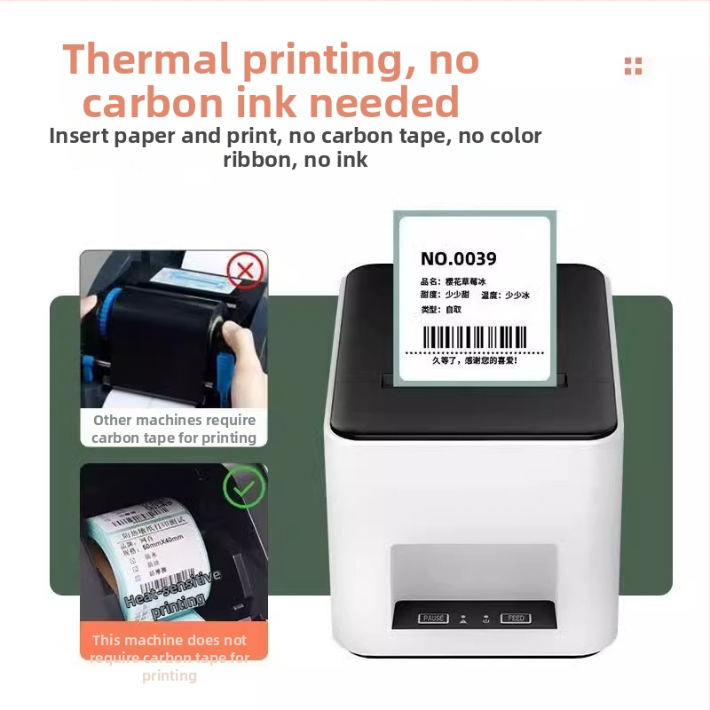 Termálny tlačiareň štítkov s čiarovým kódom, USB, šírka štítku 78 mm, rýchlosť tlače 101 mm/s, 300 DPI, značky Xprinter