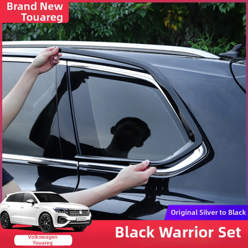 Touareg 2019-2021 Sada ozdobných líšt okien a prednej mriežky – nerezová oceľ – Broadfield