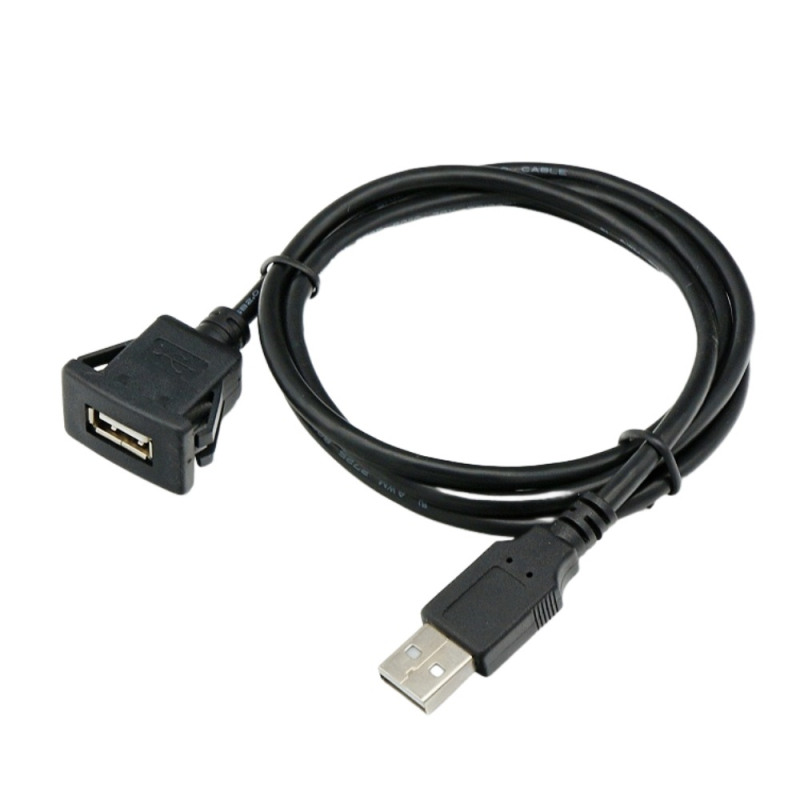 USB produžni kabel muški–ženski, kvadratno ABS kućište, 1 m, bakreni vodič, model UBFS30100, za nadzornu ploču
