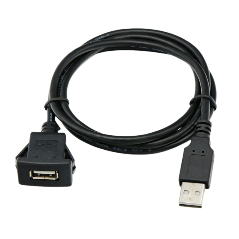 USB produžni kabel muški–ženski, kvadratno ABS kućište, 1 m, bakreni vodič, model UBFS30100, za nadzornu ploču