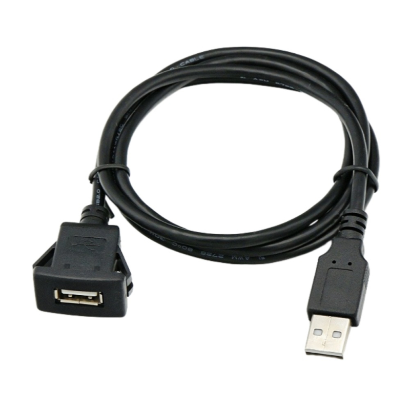 USB produžni kabel muški–ženski, kvadratno ABS kućište, 1 m, bakreni vodič, model UBFS30100, za nadzornu ploču