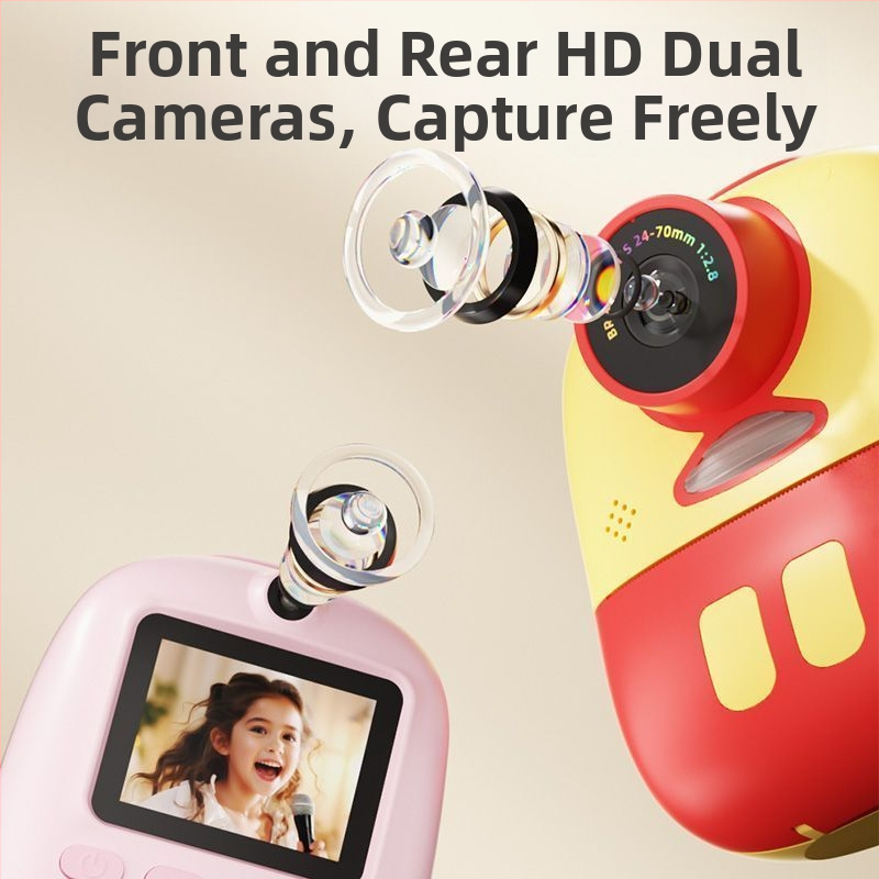 Detská okamžitá kamera D10 mini s 2,0-palcovým LCD displejom, 9600w pixelov, ukladanie na TF kartu
