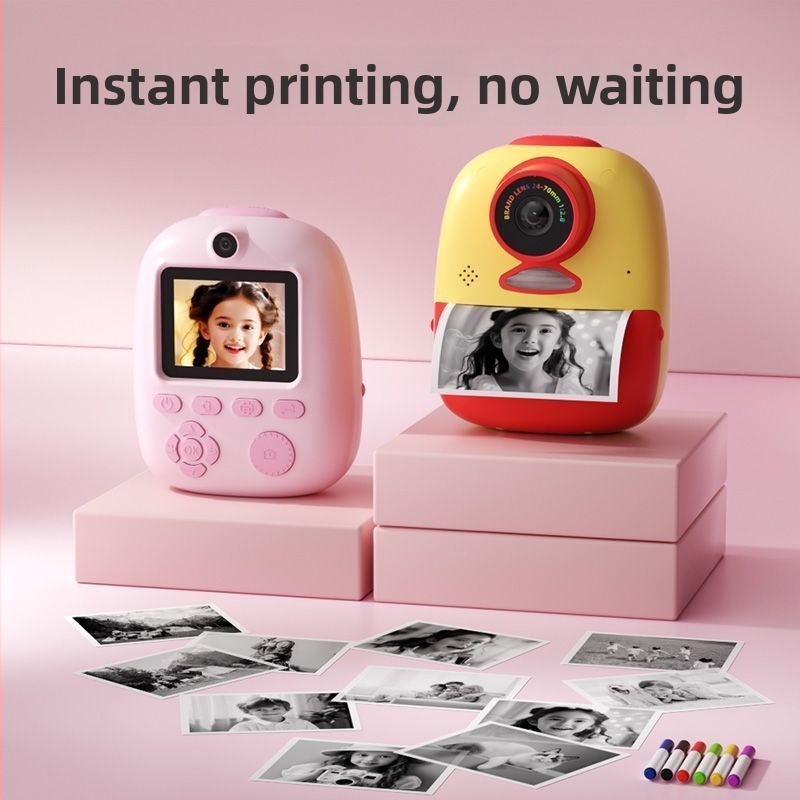 Detská okamžitá kamera D10 mini s 2,0-palcovým LCD displejom, 9600w pixelov, ukladanie na TF kartu