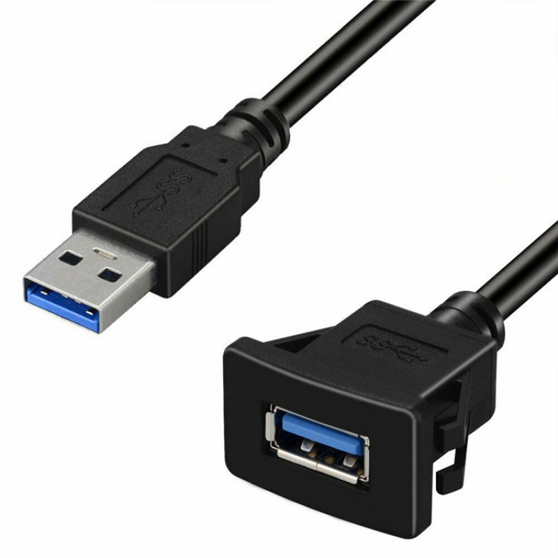 USB adapter linija za automobilni panel, vodootporna, USB sučelje, priključak vozila, montaža na ploču, bakar bez kisika