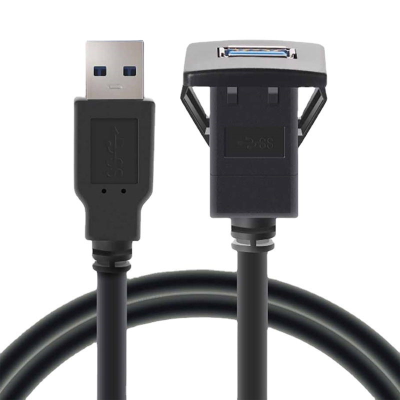 USB adapter linija za automobilni panel, vodootporna, USB sučelje, priključak vozila, montaža na ploču, bakar bez kisika
