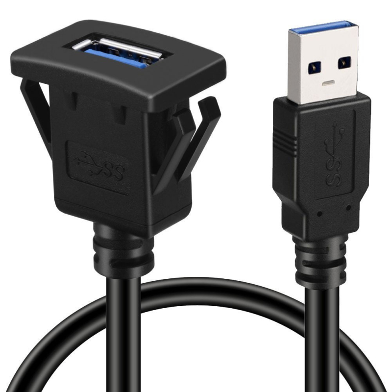 USB adapter linija za automobilni panel, vodootporna, USB sučelje, priključak vozila, montaža na ploču, bakar bez kisika