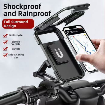 Držač za telefon za električni motocikl s navigacijom, otporan na udarce, za cestu i planinsku vožnju, Snap-On montaža, kompatibilan s instrument pločom