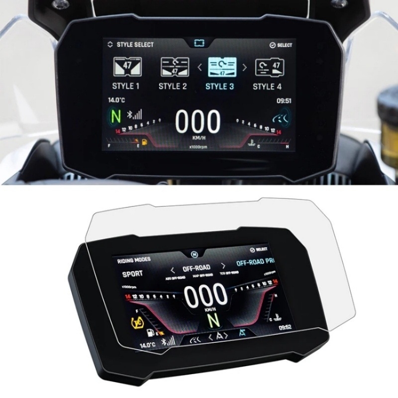 Nordson Film za instrument ploču motocikla Triumph Tiger 900 GT/Rally — Model Tiger 900 GT/Rally, Kod proizvoda M-bi-1547-x2