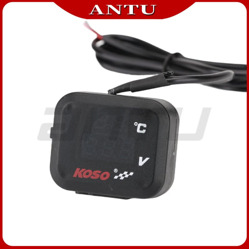 Motociklistički mjerni uređaj: termometar i voltmetar s USB punjačem, 12-24V, 3A, višenamjenski mjerni instrument