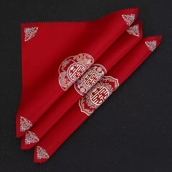 Vjenčana maramicu za nevjestu s motivom zmaj i feniks, kvadratna maramica