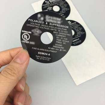 Etiketa sigurnosti vrtnih alata za kosilicu travnjaka - PET samoljepljiva, pravokutna etiketa, UL969 usklađenost, vodootporna, -40 do 280°C