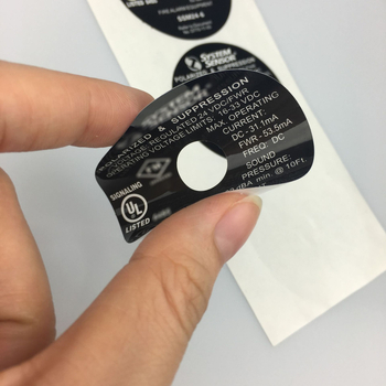 Etiketa sigurnosti vrtnih alata za kosilicu travnjaka - PET samoljepljiva, pravokutna etiketa, UL969 usklađenost, vodootporna, -40 do 280°C