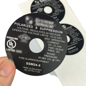 Etiketa sigurnosti vrtnih alata za kosilicu travnjaka - PET samoljepljiva, pravokutna etiketa, UL969 usklađenost, vodootporna, -40 do 280°C