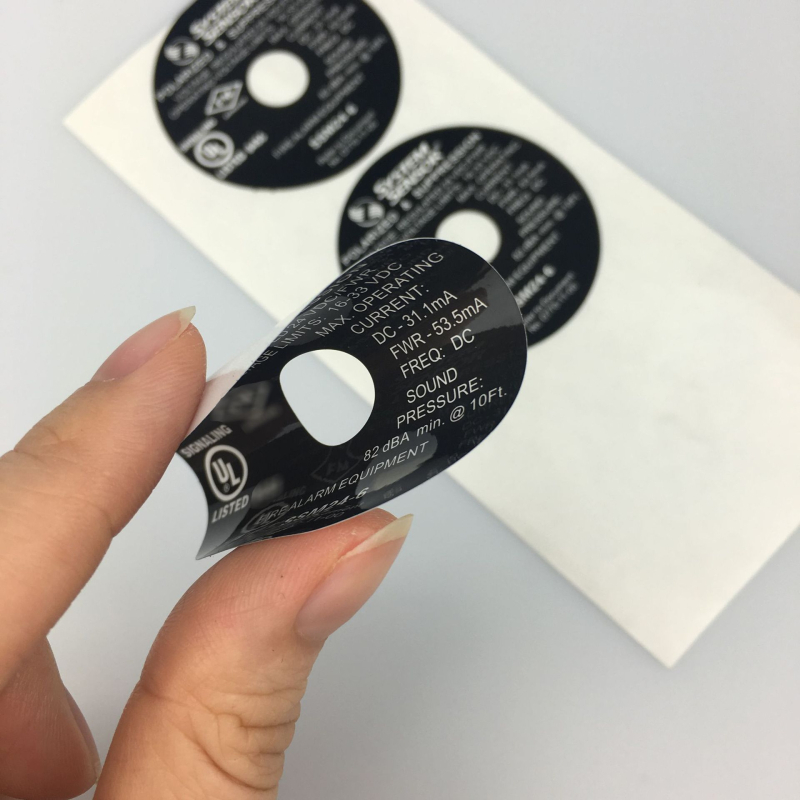 Etiketa sigurnosti vrtnih alata za kosilicu travnjaka - PET samoljepljiva, pravokutna etiketa, UL969 usklađenost, vodootporna, -40 do 280°C