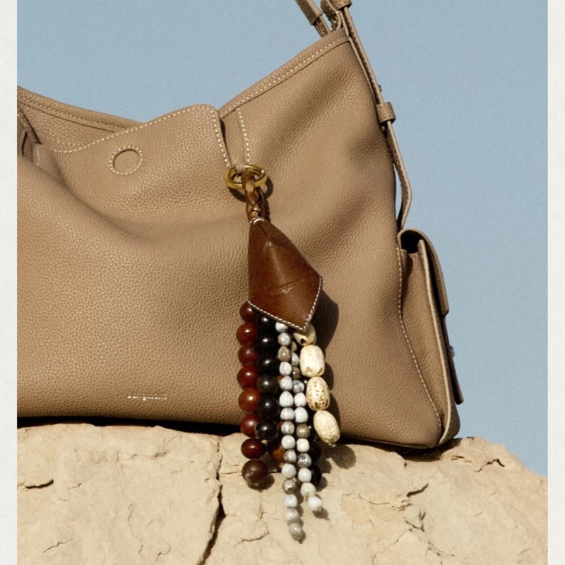 Ručni rad Bodhi sjemenki privjesak za torbu, ručno pleteno, ljeto 2025, originalni dizajn, uzorak: zvijezde, sunce i mjesec, oblaci, svemir